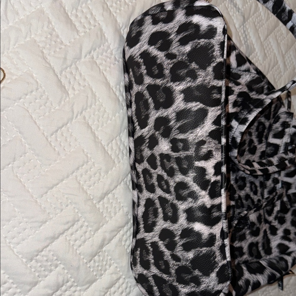 Black & Gray Leopard-Print Women's Backpack - Picture 8 of 10